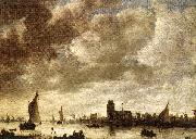 GOYEN, Jan van View of the Merwede before Dordrecht sdg china oil painting artist